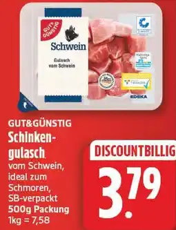 EDEKA Wucherpfennig Schinken-gulasch vom Schwein Angebot