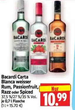Edeka Herkules Bacardi Carta Blanca weisser Rum Angebot