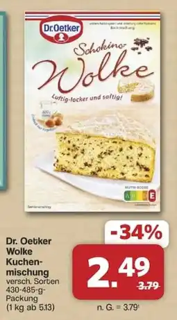 Famila Nord West Dr. Oetker Wolke Kuchenmischung Angebot