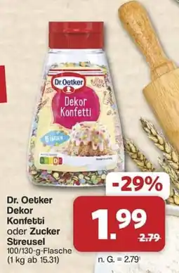 Famila Nord West Dr. Oetker Dekor Konfetti Angebot