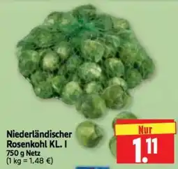 Edeka Herkules Niederländischer Rosenkohl KL. I Angebot