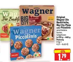 Edeka Herkules Wagner Original Die Backfrische, Big City Pizza oder Piccolinis Angebot