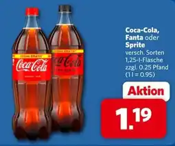 Combi Coca-Cola, Fanta oder Sprite Angebot