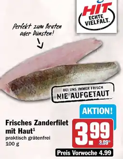HIT Frisches Zanderfilet mit Haut Angebot