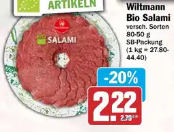 HIT Wiltmann Bio Salami Angebot