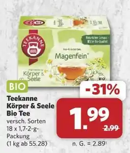 Combi Teekanne Körper & Seele Bio Tee Angebot