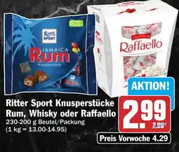 HIT Ritter Sport Knusperstücke Raffaello Angebot