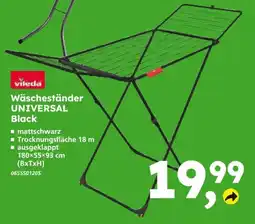 Globus Baumarkt Wäscheständer UNIVERSAL Black Angebot