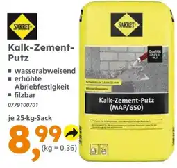 Globus Baumarkt SAKRET Kalk-Zement-Putz Angebot
