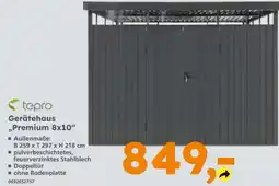 Globus Baumarkt tepra Gerätehaus „Premium 8x10“ Angebot