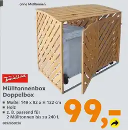 Globus Baumarkt Trendline Mülltonnenbox Doppelbox Angebot