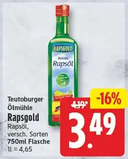 EDEKA Wucherpfennig Teutoburger Ölmühle Rapsgold Rapsöl Angebot