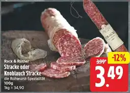 EDEKA Wucherpfennig Rack & Rüither Stracke oder Knoblauch Stracke Angebot