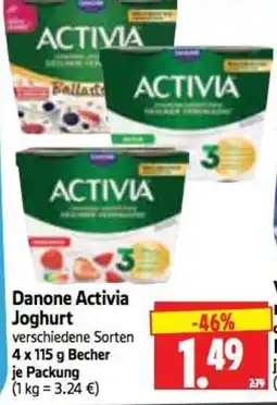 Edeka Herkules Danone Activia Joghurt Angebot