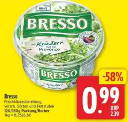 EDEKA Wucherpfennig Bresso Frischkäse Zubereitung Angebot