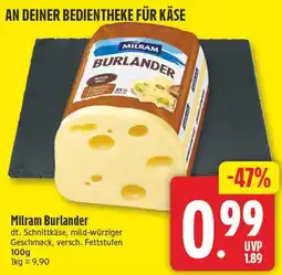 EDEKA Wucherpfennig Milram Burlander Angebot