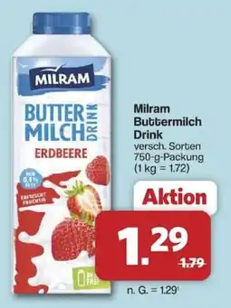 Famila Nord West Milram Buttermilch Drink Erdbeere Angebot