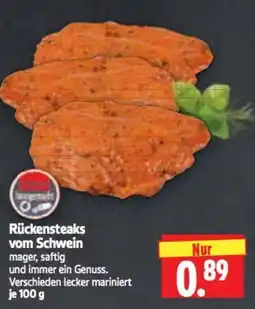 Edeka Herkules Rückensteaks vom Schwein Angebot