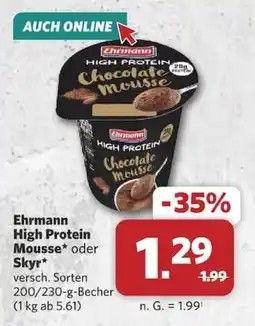 Combi Ehrmann High Protein Mousse Angebot