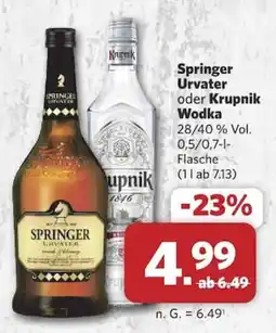 Combi Springer Urvater oder Krupnik Wodka Angebot