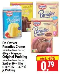 Edeka Herkules Dr. Oetker Paradies Creme Angebot
