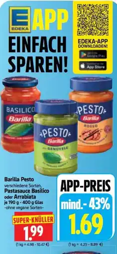 Edeka Herkules Barilla Pesto Angebot