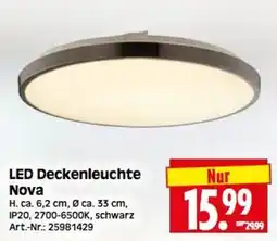 Herkules Baumarkt LED Deckenleuchte Nova Angebot