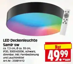 Herkules Baumarkt LED Deckenleuchte Samir sw Angebot