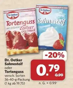 Combi Dr. Oetker Sahnesteif oder Tortenguss Angebot