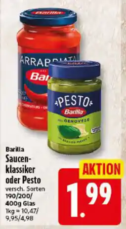 Elli Markt Barilla Saucenklassiker oder Pesto Angebot