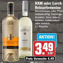 HIT HXM oder Lorch Rebsortenweine Angebot