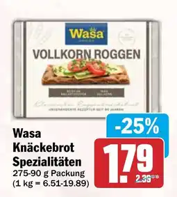 HIT Wasa Knäckebrot Spezialitäten Angebot
