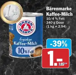 HIT Bärenmarke Kaffee-Milch Angebot