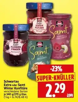 Edeka Herkules Schwartau Extra oder Samt Winter Konfitüre Angebot