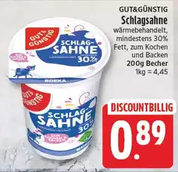EDEKA Wucherpfennig Schlagsahne Angebot