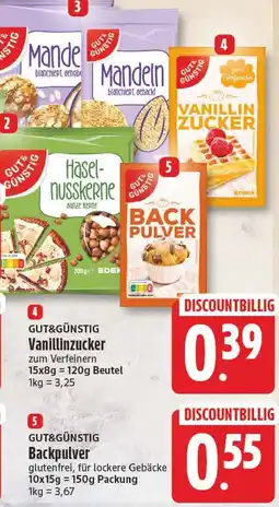 EDEKA Wucherpfennig GUT&GÜNSTIG Vanillinzucker Angebot