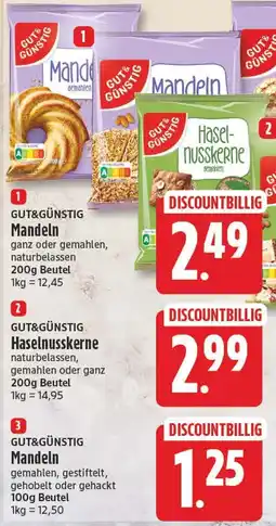 EDEKA Wucherpfennig GUT&GÜNSTIG Mandeln Angebot