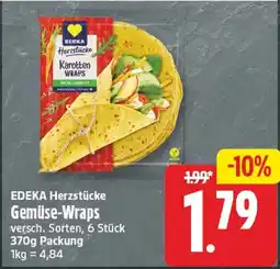 EDEKA Wucherpfennig EDEKA Herzstücke Gemüse-Wraps Angebot