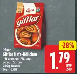 EDEKA Wucherpfennig Pågen Gifflar Hefe-Röllchen Angebot