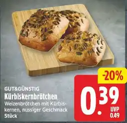 EDEKA Wucherpfennig GUT&GÜNSTIG Kürbiskernbrötchen Angebot