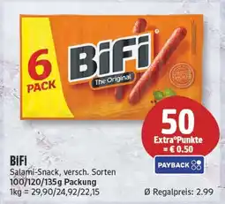 EDEKA Wucherpfennig BiFi Salami-Snack Angebot
