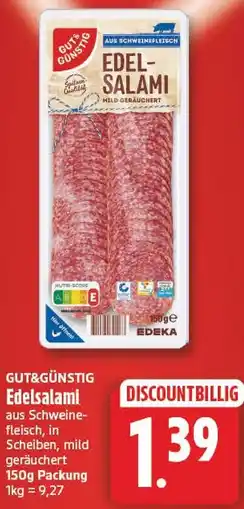 EDEKA Wucherpfennig Edelsalami Angebot