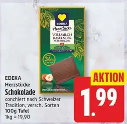 EDEKA Wucherpfennig EDEKA Herzstücke Schokolade Angebot
