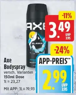 EDEKA Wucherpfennig Axe Bodyspray Angebot