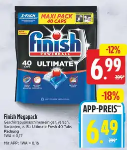 EDEKA Wucherpfennig Finish Megapack Angebot