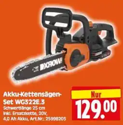 Herkules Baumarkt Akku-Kettensägen-Set WG322E.3 Angebot