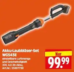 Herkules Baumarkt Akku-Laubbläser-Set WC543E Angebot