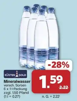 Famila Nord West KÜSTEN GOLD Mineralwasser Angebot