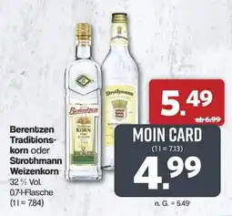 Famila Nord West Berentzen Traditions-Korn oder Strothmann Weizenkorn Angebot
