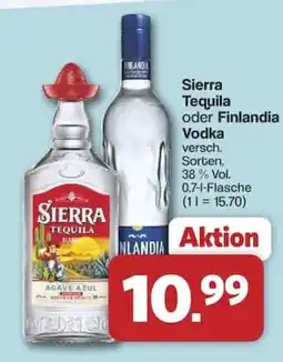 Famila Nord West Sierra Tequila oder Finlandia Vodka Angebot
